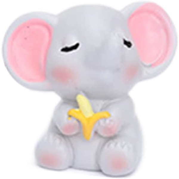 Elefant Figur Collectible Sød Tegneserie Elefant Dyr Skulptur Mode G