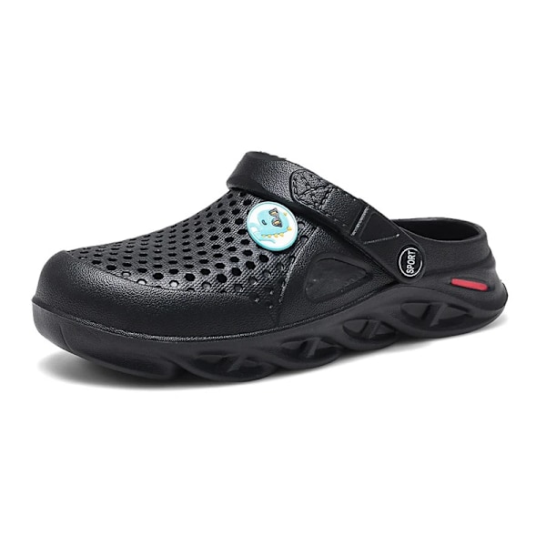 Herrsommar Sandaler Mode Strand Plattform Tofflor Eva Sula Slides Sandaler Träskor Negro 42