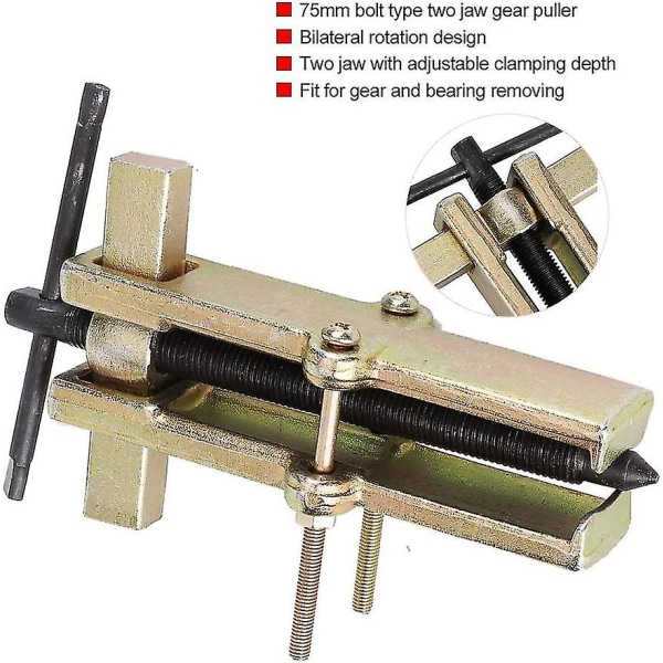 Lageravdragare 100mm/3,9\" 2-tands käftlagerarmsbultavdragare