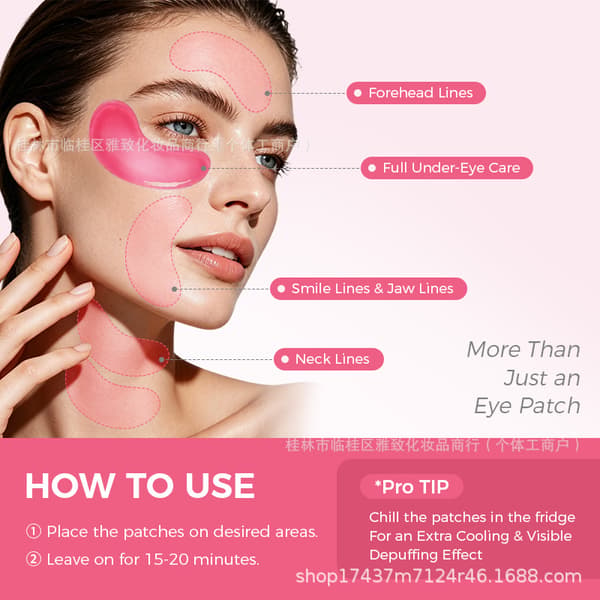 Pink Collagen Jelly -silmänaamio 50 pairs