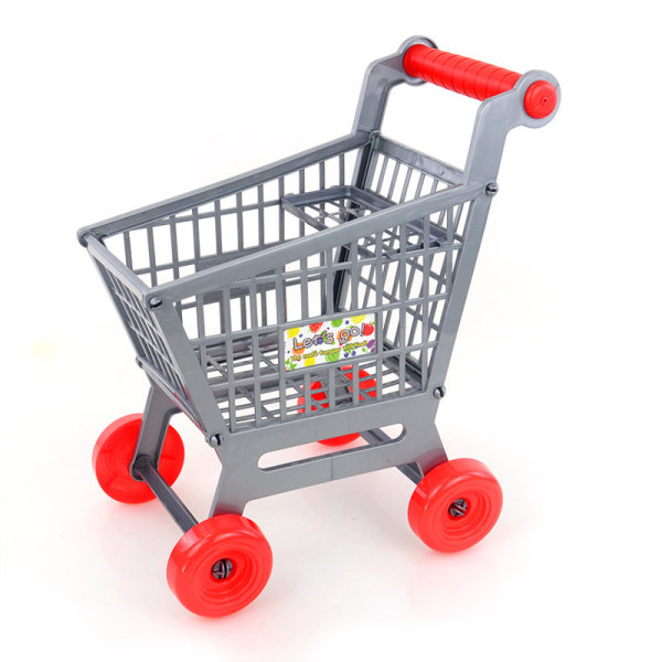 Barnvagn, Mini Supermarket Handvagn, Supermarket Cart Leksak Låtsaslek Livsmedelsvagn Vagn Leksak Pedagogisk leksak för barn
