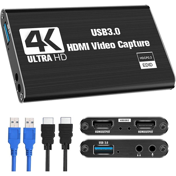 Videooptagelseskort, Switch Capture Card til Switch, 4k 1080p 60fps til streaming videooptagelse Fo