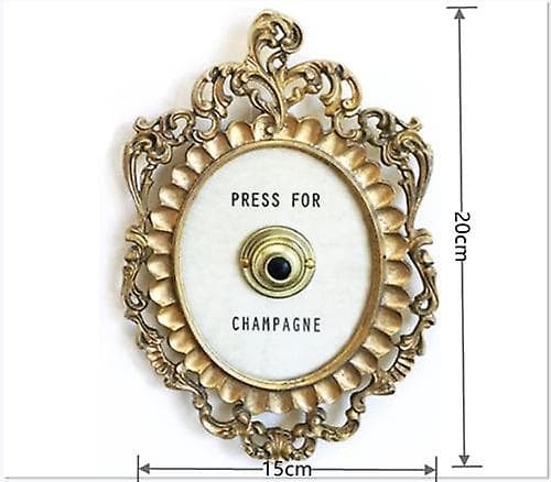 Ring Mini Press For Champagne Button, Press For Champagne Dørklokke -m