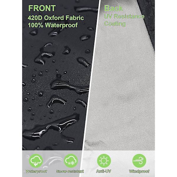 L-Formet Have til Havebord, Vandafvisende Oxford Havebord Cover