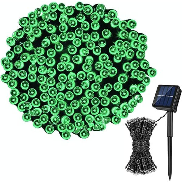 Solcellslingor, 72FT 200 LED 8 lägen solcellslampor utomhus ljusslingor vattentäta ljusslingor för trädgårdsfest bröllop jul Tr
