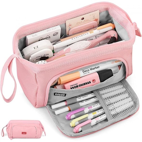 Pink large pencil case