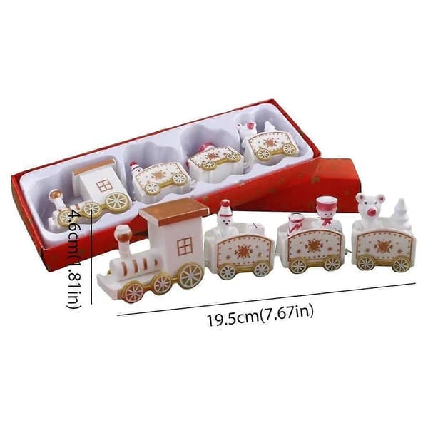 Julekagepynt Ornament Plug-in Minitog Ny: U7W4 Pink 1pcs