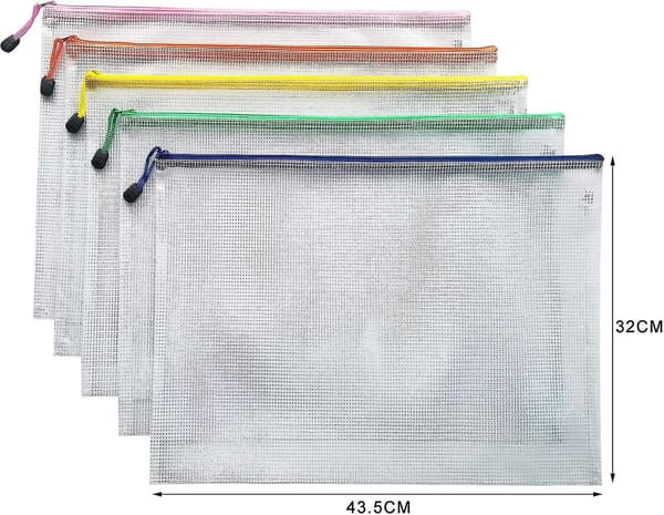 A3 Dokumentmapp Filer Zip-påsar Plastplånböcker Mapp (a3-10st)