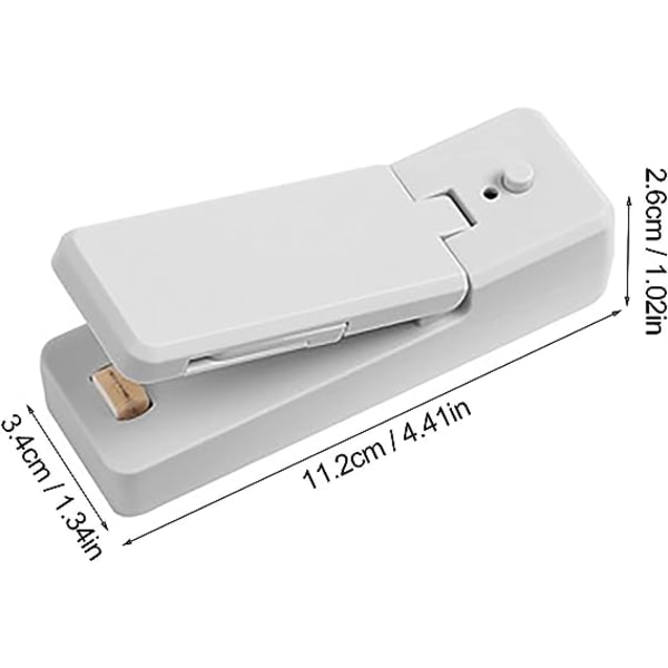 Tryck Mini Bärbar Plast Handtätningsmaskin Tätningsväska Maskin Kök, Mat & Bar (Grå)
