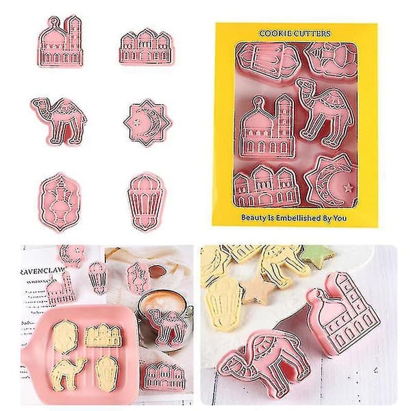 Eid Ramadan Cookie Molds 3d Stereo Press Biscuit Mold Cake Baking Tools For Eid Party Decoration  Aespa