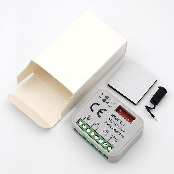 Universal 300-868 MHz RX-Multifrekvens Modtagerkontakt AC/DC 9-30V til Garagedørportstyringssender