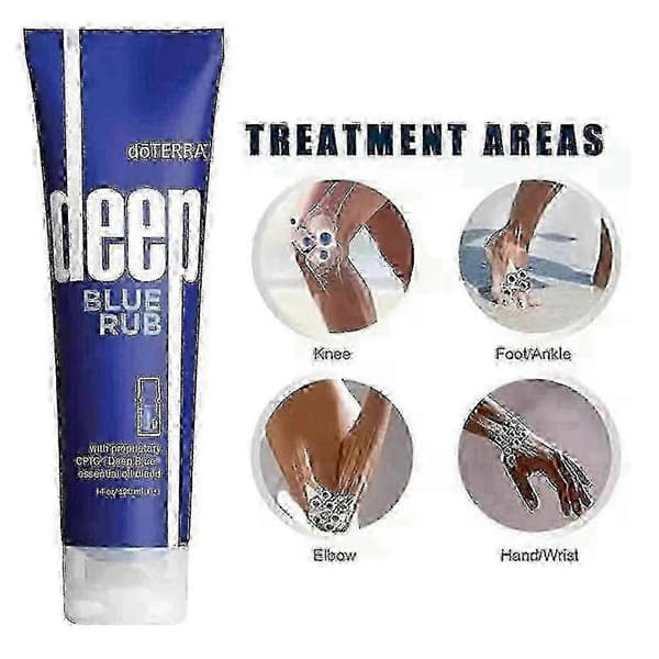 3X Deep Blue Rub eterisk olja - snabbverkande smärtlindrande massagekräm för utvärtes bruk
