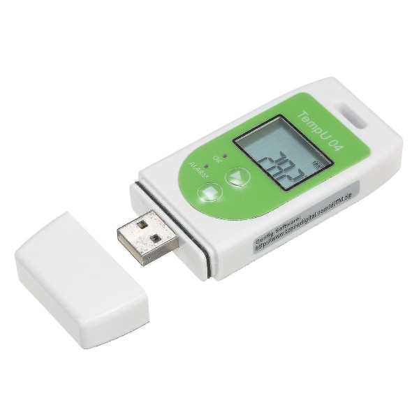 Datalogger för temperatur, multifunktionell, USB, återanvändbar, 32 000 mätvärden