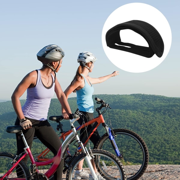 Cykelpedalstrop tåclips stropper Tape, 1 par kraftigt nylon fodstøtte Justerbart tilbehør Kompatibel med BMX, MTB, City Bicyc