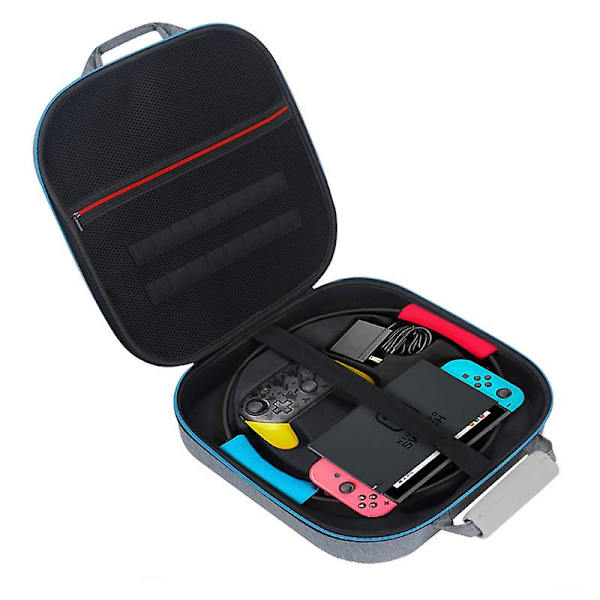 Bæreveske for Nintendo Switch Ring Fit Monster Hunter Rise Adventure, støtsikker hard reiseoppbevaringsveske med håndtak og skulderstropp passer Switch C