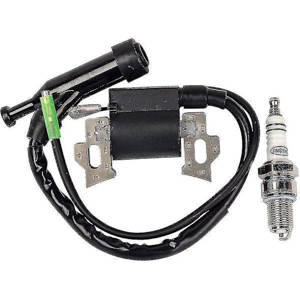 Tændspole med tændrør kompatibel med Honda Gx110 Gx120 Gx140 Gx160 Gx200 5.5hk 6.5hk motor generator plæneklipper motor