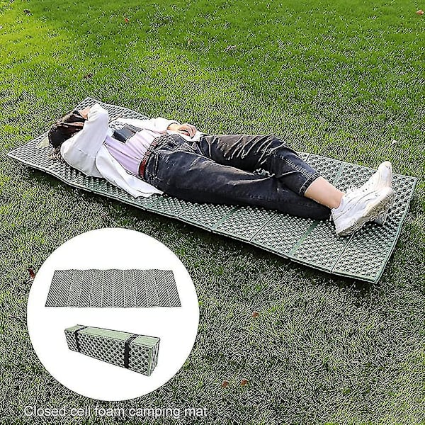 Foldbar Campingmatte, Skum Hiking Madrass Strandmatte Gulvmatte Campingmadrass