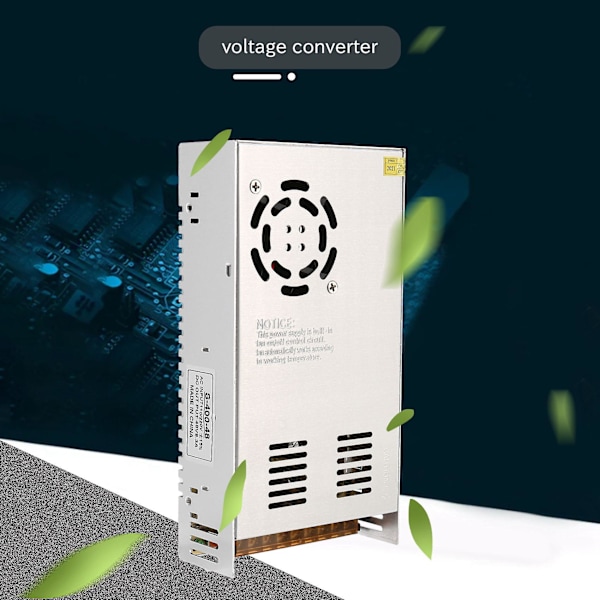 AC 110V / 220V - DC 48V 8,3A 400W Jännitekonvertori Kytkimellä LED-Nauhoille
