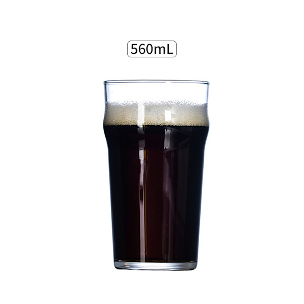Pintglas, 19oz Brittiska Öl Glas, Klassiska Hantverksöl Glas, Premium Öl Glas Tumlare Set om 4, Pub Öl Glas, Unik Design Öl Glas Ea