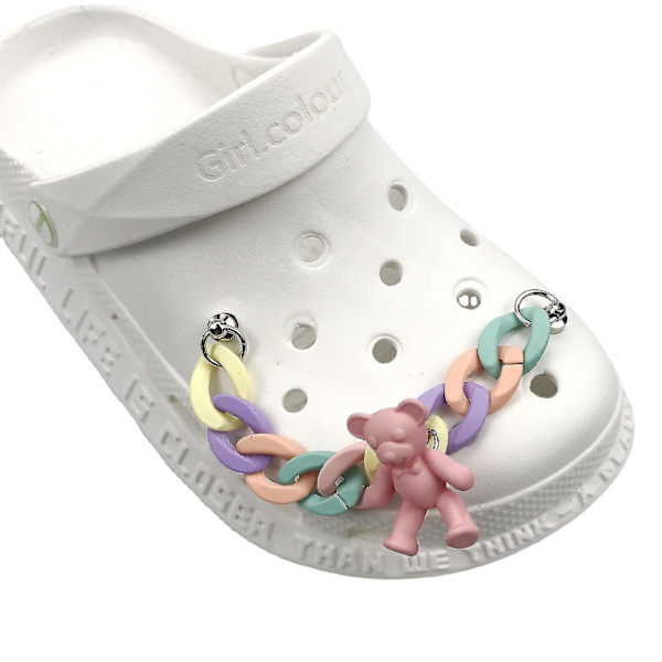 Söt sko för Crocs Charms Chain - Skodekorationer Tillbehör