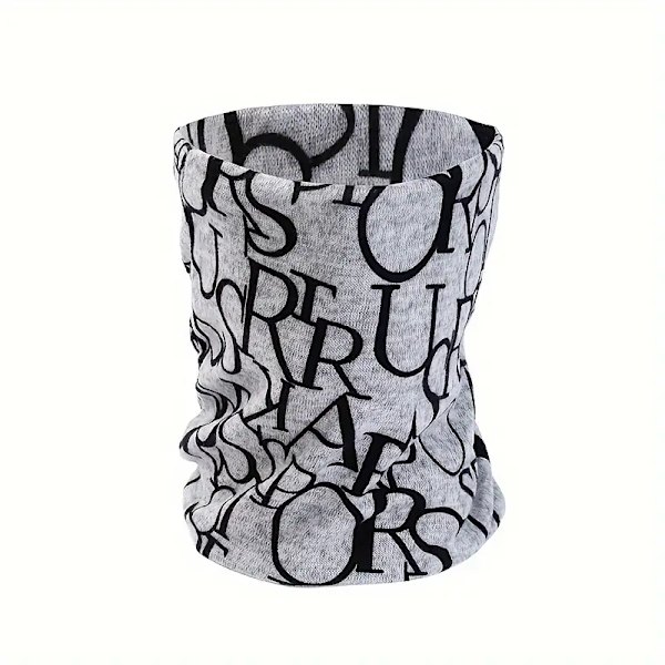 Hip Hop Brev Print Slouchy Hue - Letvægts Kalot til Kvinder og Mænd - Elastisk Halsvarmer og Kemohue - Perfekt til Cykling og Udendørs A