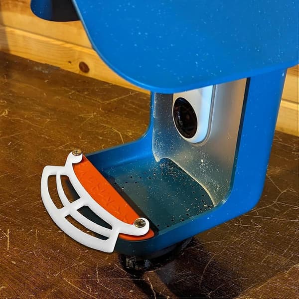 Opgraderet siddepind til Bird Buddy Smart Bird Feeder, forlænger siddepind tilbehør kompatibel med Bird Buddy fuglefoderautomat White