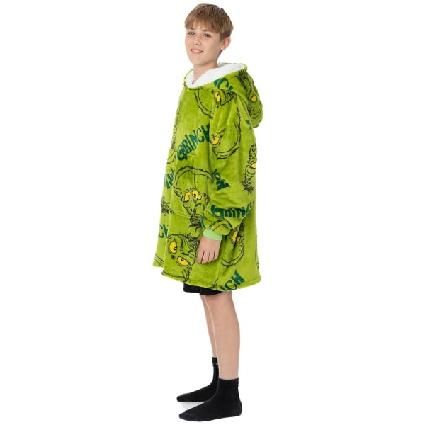 The Grinch Oversized Hoodie Blanket til Børn