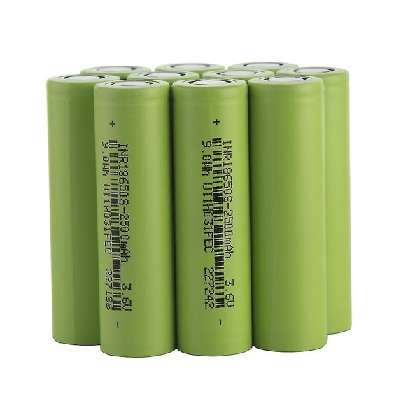 2kpl 2500mah 3c 18650 3.7v Li-ion-akkuparisto  Ladattava 7.5a Soveltuu sähköpyöriin, sähköpyöriin ja skoottereihin