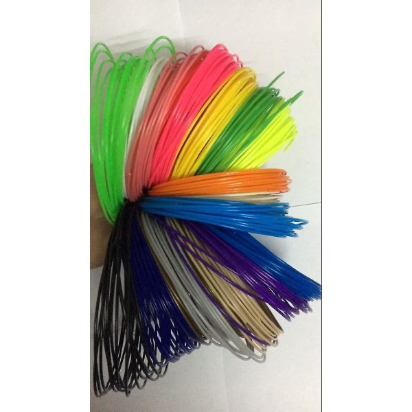 3d Pen Pla Filament 1,75 mm Pla/abs 3d Pen Refill Pack med 20 totalt 20 färger 100m (pla)