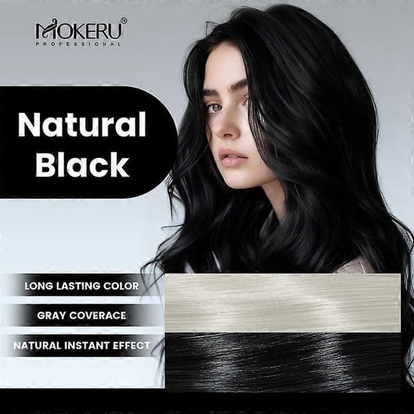 Hårfarve Shampoo Kokos Hårfarve Shampoo Hår Øjeblikkelig Farvning På Få Minutter Natural Black