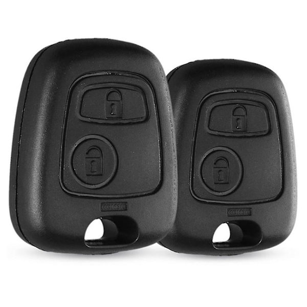 2-knappars nyckelskal bilnyckelskal ersättning för Citroen C1 C2 C3 C4 Xsara