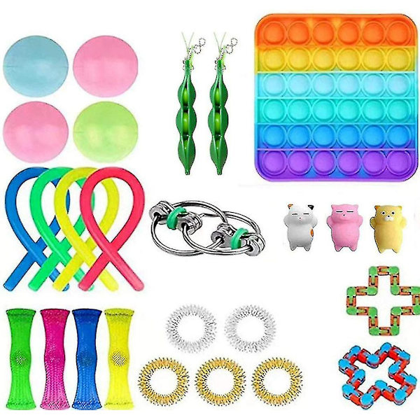 Fidget Toys Set Bundle Stress Relief Hand Sensory Tools Barn & Vuxna Leksak 26st