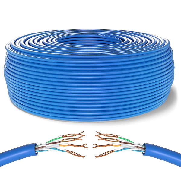 50m Cat 6 Ethernet-kabel uden Rj45-stik | Lan kabel | Adsl kabel | Bredbåndskabel | Internet kabel | Cat6 kabel | Cctv Ca