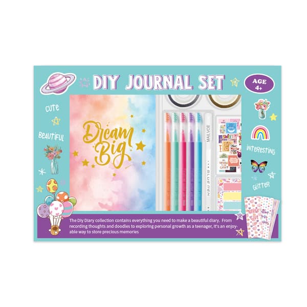 Gull Hot Stempling DIY Dagboksett for Gutter og Jenter Scrapbook Barnegave til 4 År