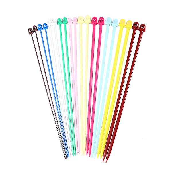 10 Par Stickningsset Stickningsverktyg Stål Sticknålar Plast Sticknålar Sticknålar Set