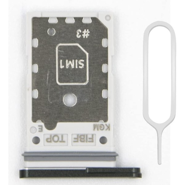 Byte av fackhållare för SIM-kort Kompatibel med Samsung Galaxy Z Fold3 5g - 7,6 tum - 2021 - Inkl. Sim Pin - Svart