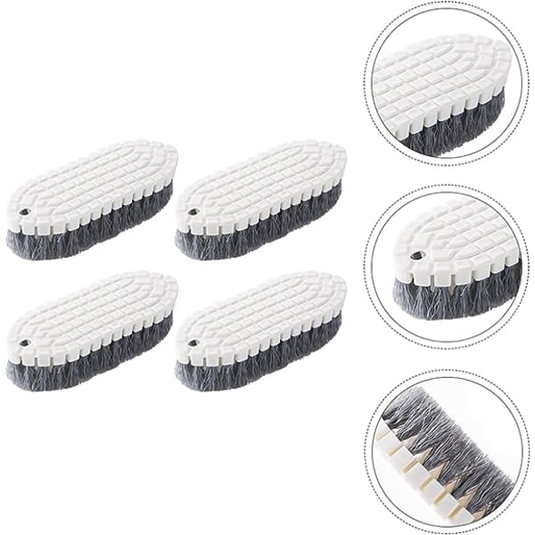 4-pack Böjbara Skrubbborste för Kläder, Skor, Tvätta, Köksrengöring, Badkar, Duschar, Kakel, Sänkor