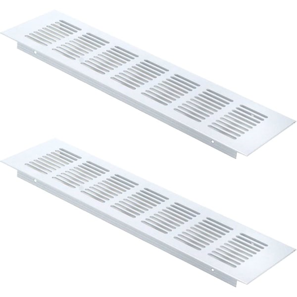 12 x 3 tum / 300 x 80 mm Rektangulär Luftventil i Nät för Skåp, Skohylla, Hårdvara, Tillbehör, Ventilationslock, med Montering