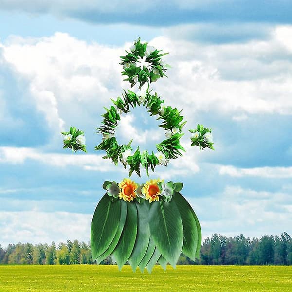 1 stk. Hawaii-blade nederdel