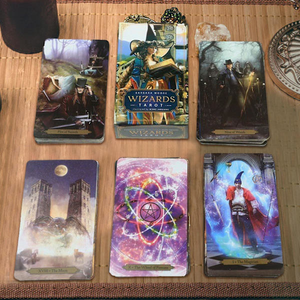 78 stk. Tarot Barbara Moore Wizards Engelsk Udgave Fritids Klassisk Bordkort Legetøj Til Fest