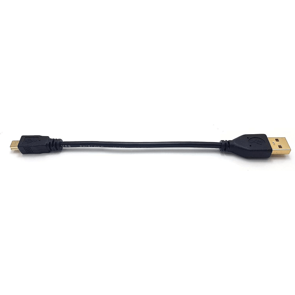 Maincore 15 cm lang forgyldt usb til mini usb kabel til bil gps(sat navigering), digitalkameraer, mp3-afspillere, stemmeoptagere, musikalsk