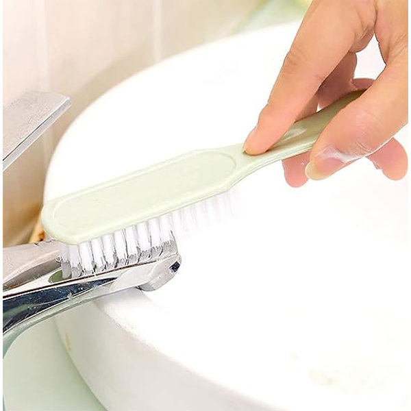 3 stk Håndtak Grip Plast Sko Børster Rengjøringsbørster Klær Sko Skrubbebørster Hjem Vask Rengjøringsverktøy (Fargerik)