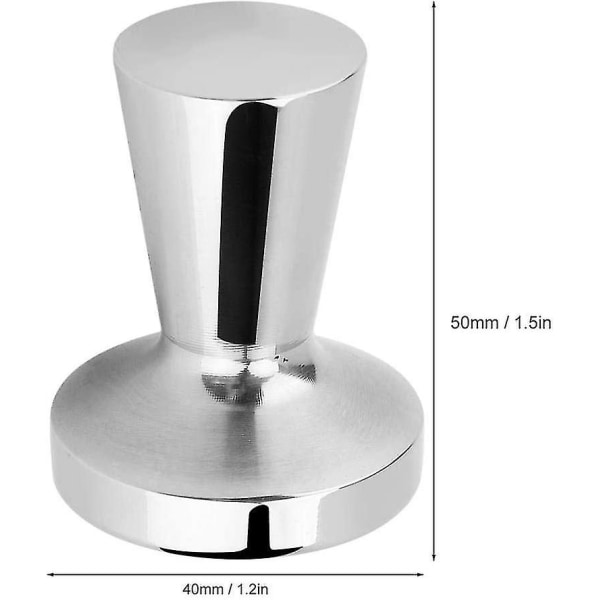 Kaffetamper i rostfritt stål 40mm Espressotamper Kaffe-bönpress för tampning