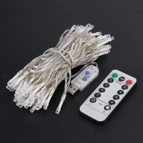 Usb5v 10 meter 100 lampe med fjernkontroll Ing Led Wire String