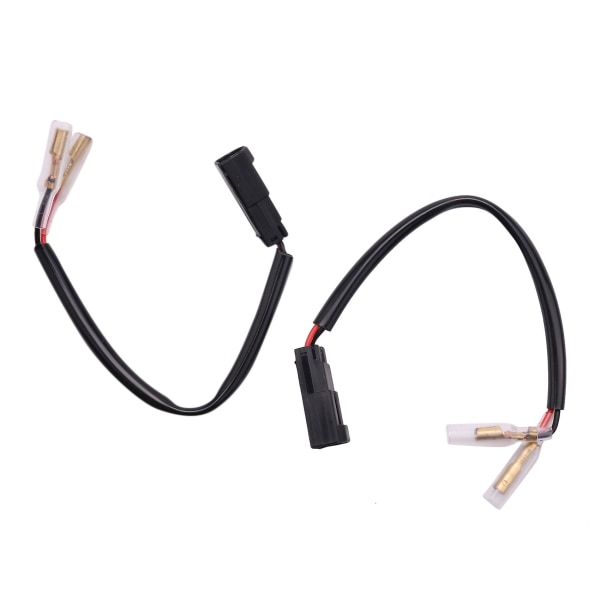 2 stk Motorsykkel Blinklys Ledningsnett Kontakt Blinklys Plugg Adapter For