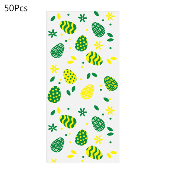 Set med 50 påskgodispåsar, påskpåsar, festpåsar, godispåsar, målade påskpåsar