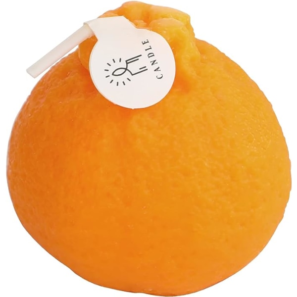 Oransjeformet duftlys, fruktaroma soyavoks dekorativt stearinlys for bord Fotorekvisita Bursdagsgave, Meditasjon Stressavlastning Stemningsforsterkning Bath Yo