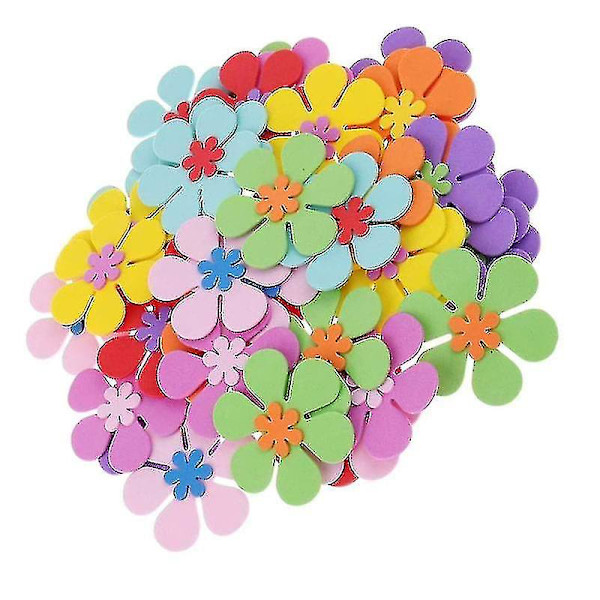 6x6cm Julepyntutstillinger & Stativ i Assorterte Farger 120stk DIY Blomster Interessant Blomsterdekor