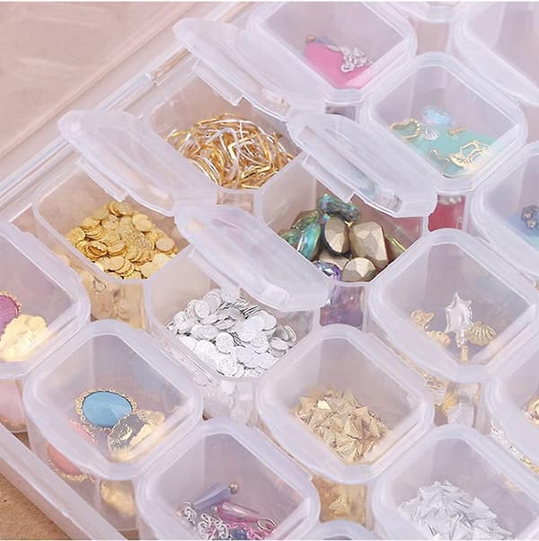 Rhinestone Organiserlåda 3D Akrylnagel