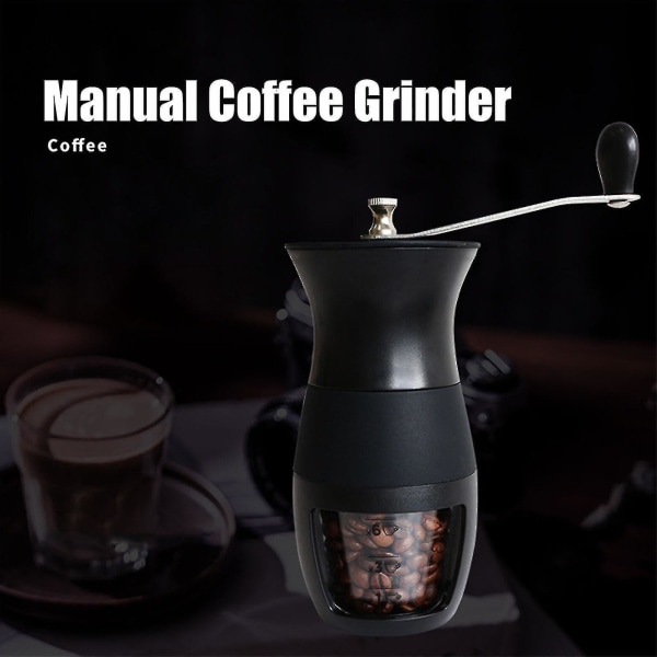 Manuell kaffekvern med svinghåndtak Håndlaget håndsveiv bønnekvern for hjem soverom kontor Drikke kaffe - Aespa
